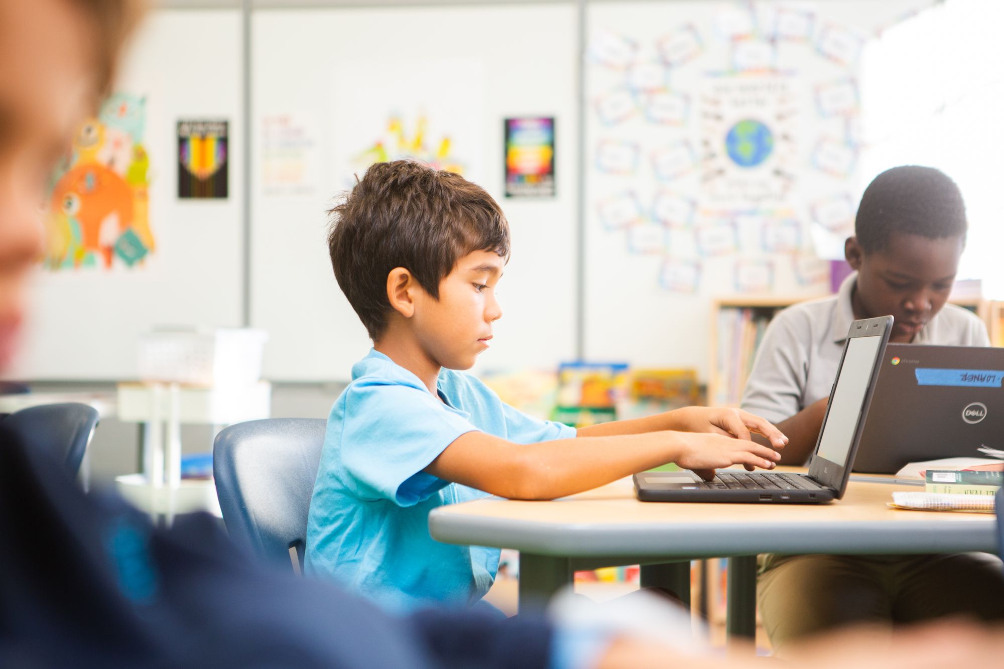 Student reading a CommontLit lesson