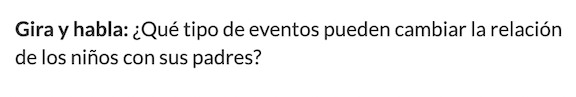 Vista de una pregunta Gira y habla en la plataforma CommonLit